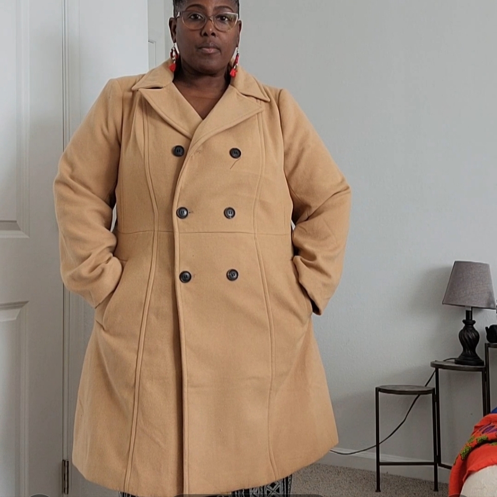 Lane Bryant plus size car coat